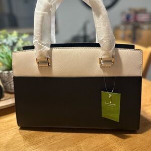 Kate Spade Black and Cream Satchel